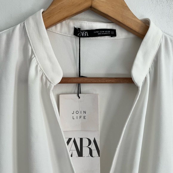 Zara V- Neck Boho Beachy Midi Dress - Picture 6 of 9